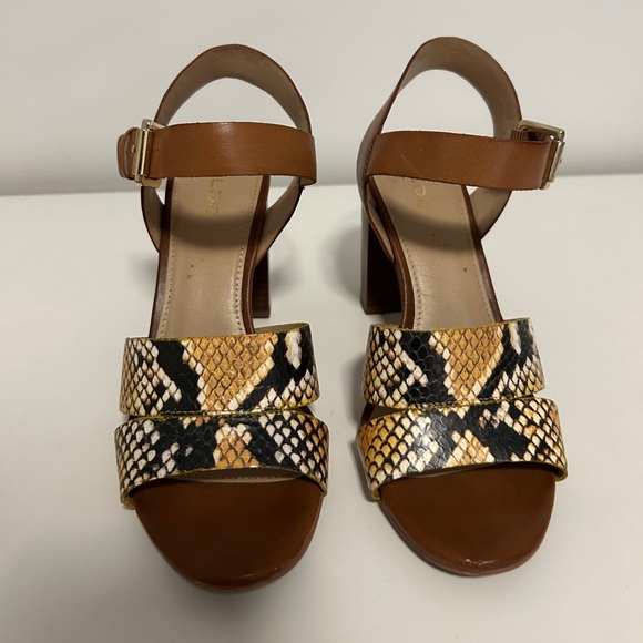 Aldo snake sandals heeled 7.5 - Picture 3 of 4